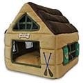 mountain lodge dog house bed