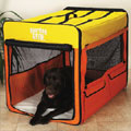 large dog crate: soft travel dog crate